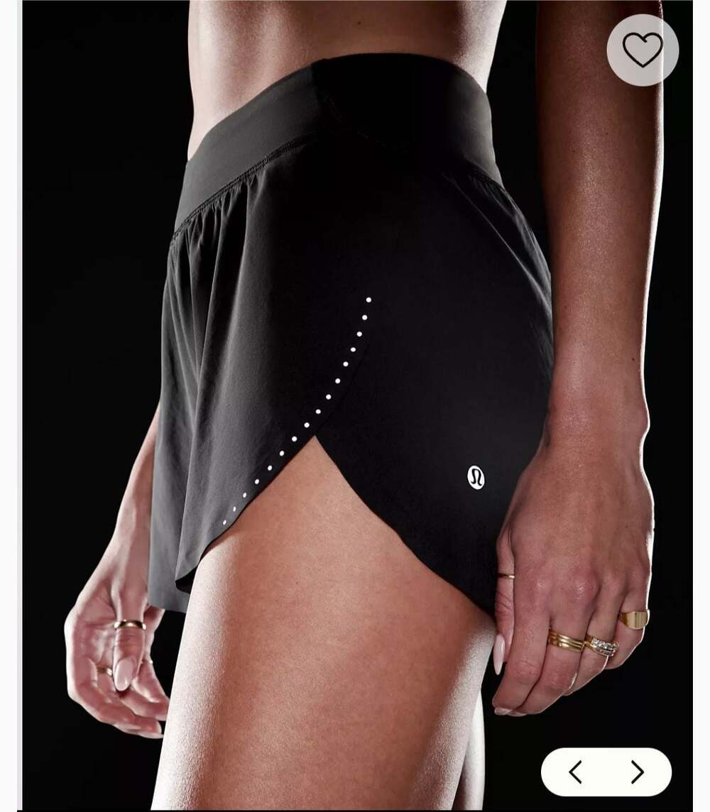 Lululemon Fast and Free High-Rise Classic-Fit Split Short 3" SMALL
